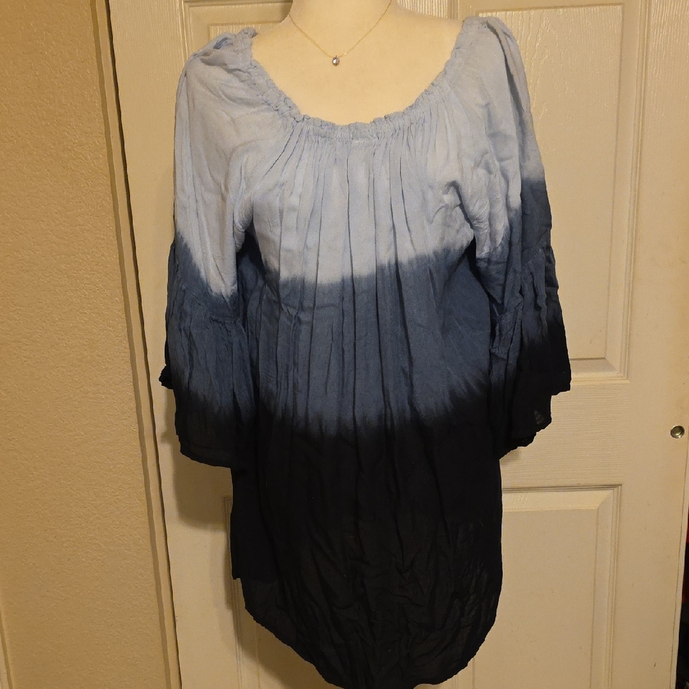 Women's Blue Ombre Dress